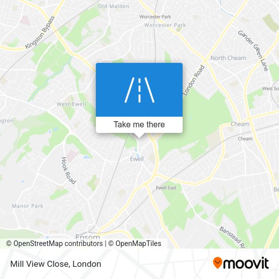 Mill View Close map
