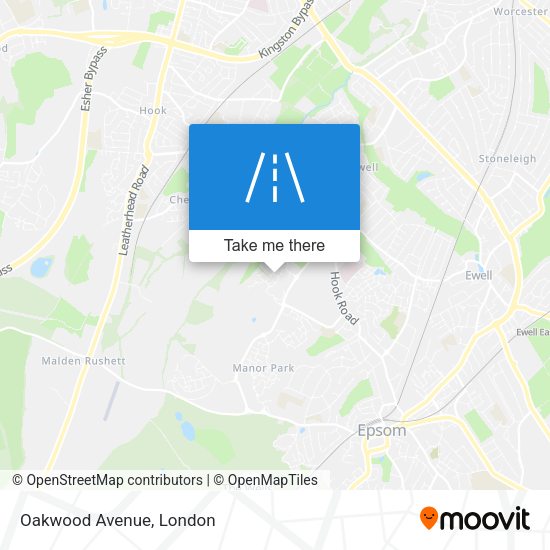 Oakwood Avenue map