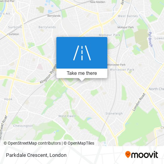 Parkdale Crescent map