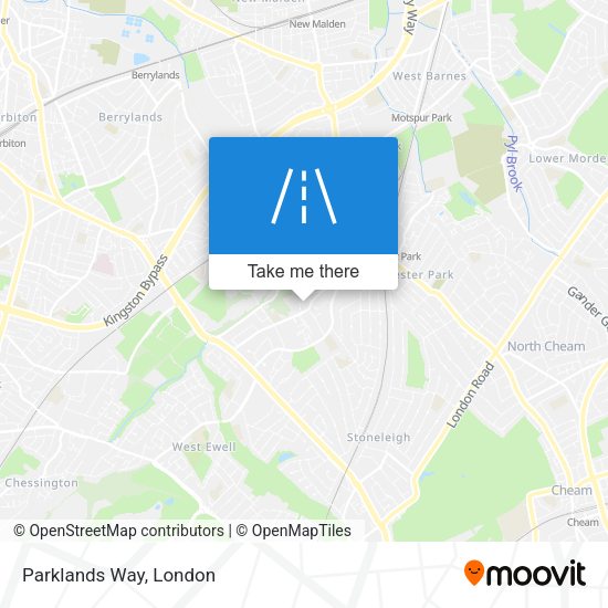 Parklands Way map