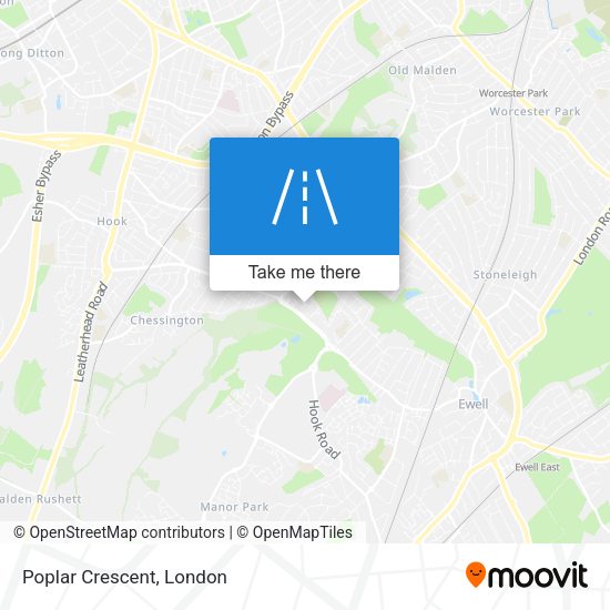 Poplar Crescent map