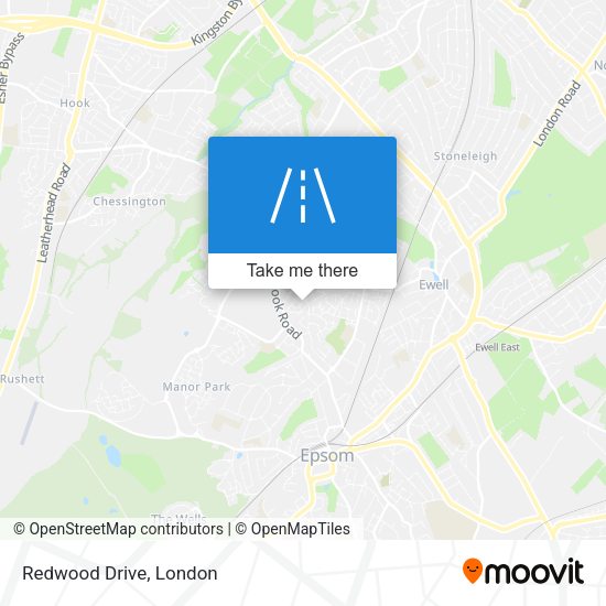 Redwood Drive map