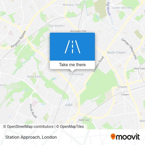 Station Approach map