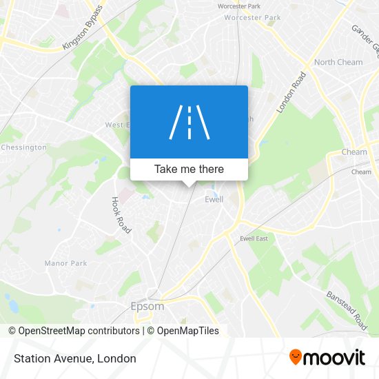 Station Avenue map