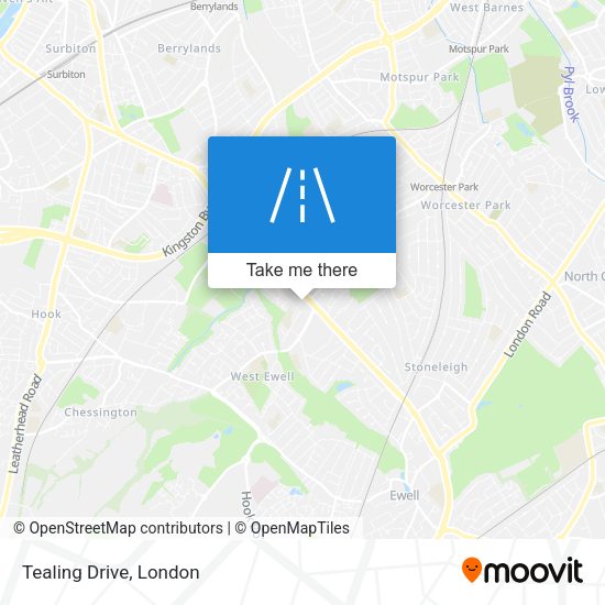Tealing Drive map