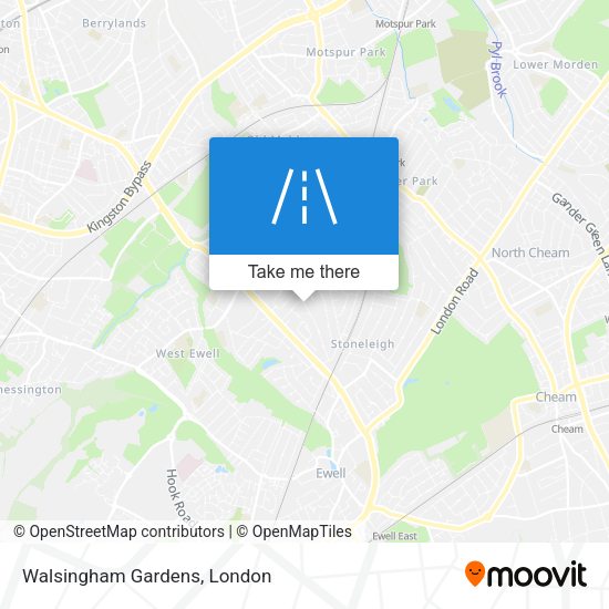 Walsingham Gardens map