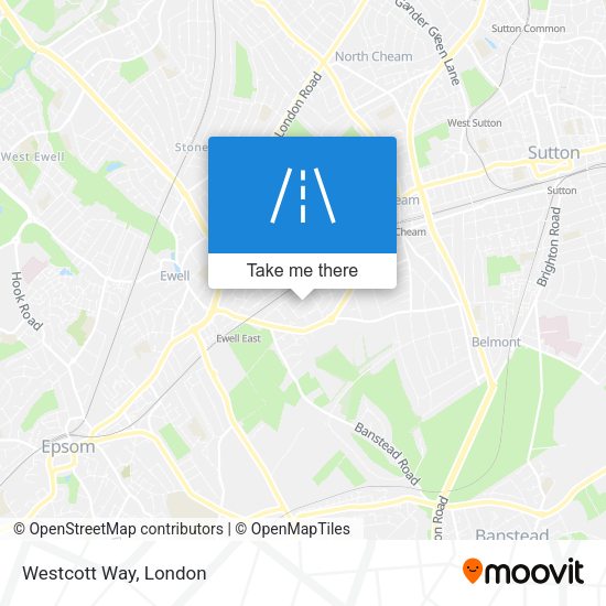 Westcott Way map
