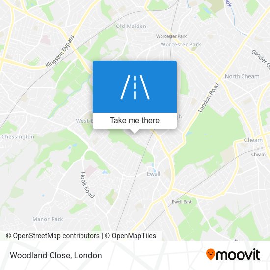 Woodland Close map