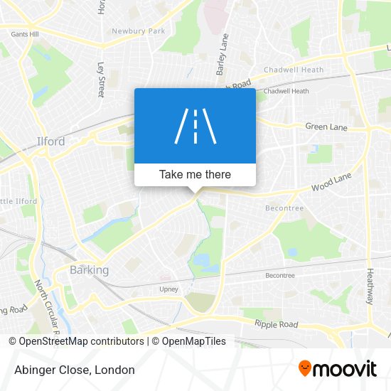 Abinger Close map