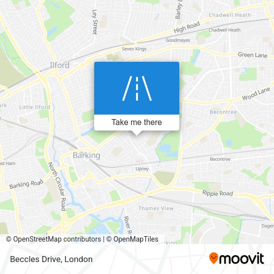 Beccles Drive map