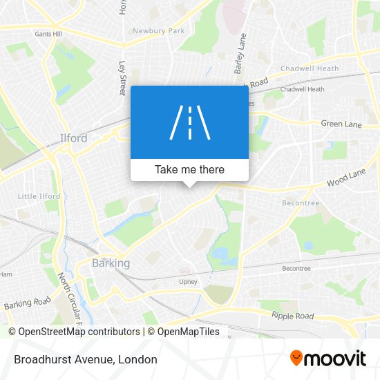 Broadhurst Avenue map