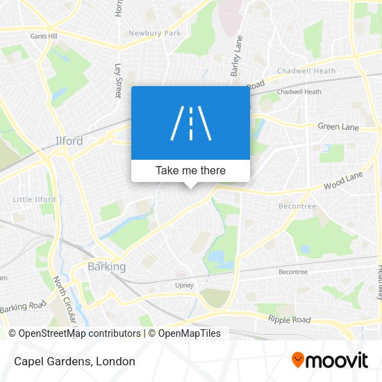Capel Gardens map