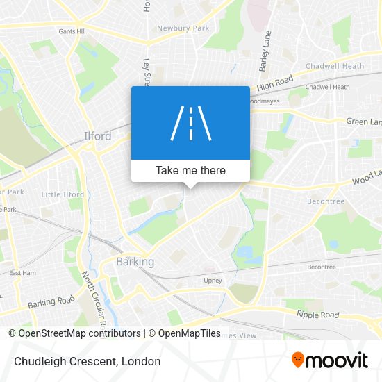Chudleigh Crescent map