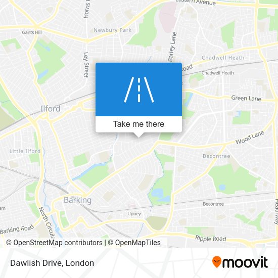 Dawlish Drive map