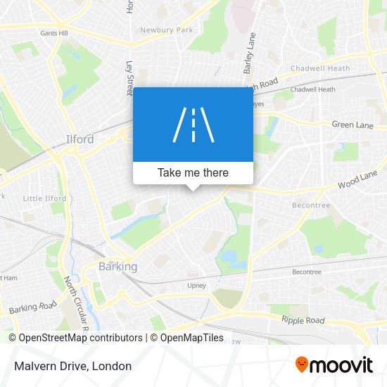 Malvern Drive map