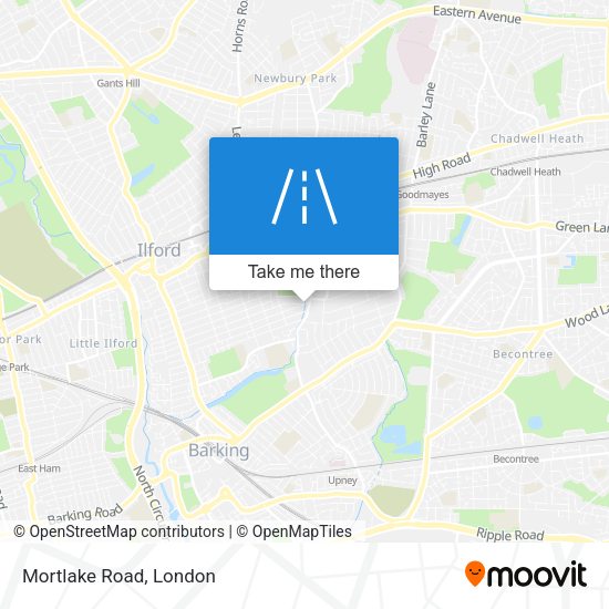 Mortlake Road map