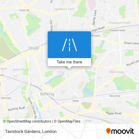 Tavistock Gardens map