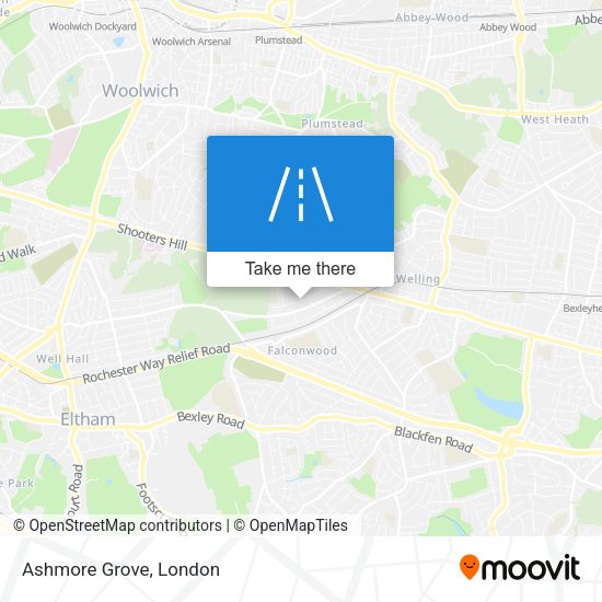 Ashmore Grove map