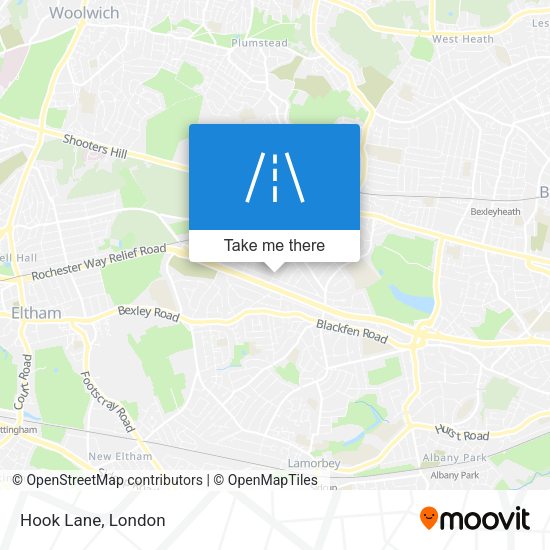 Hook Lane map