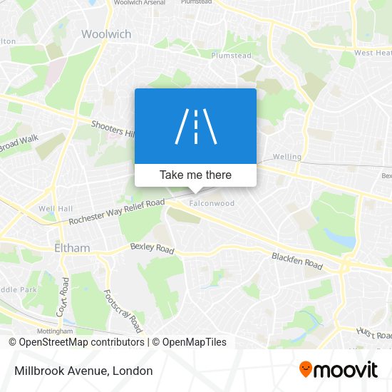 Millbrook Avenue map