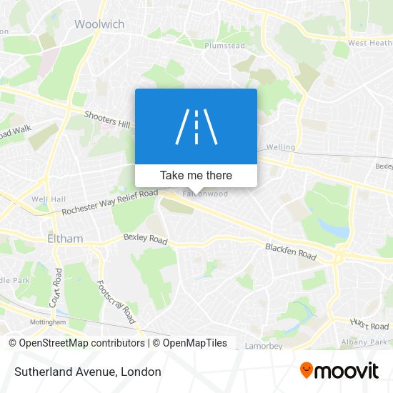 Sutherland Avenue map