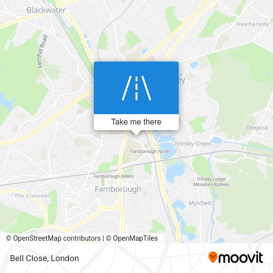 Bell Close map
