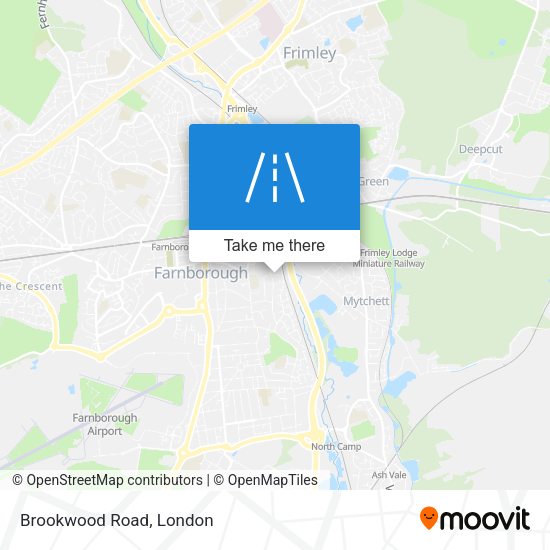 Brookwood Road map