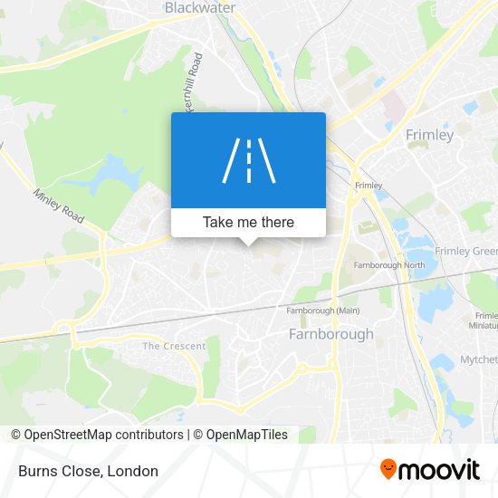 Burns Close map