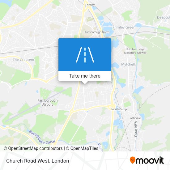 Church Road West map