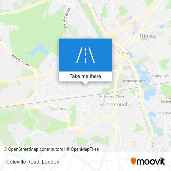 Coleville Road map