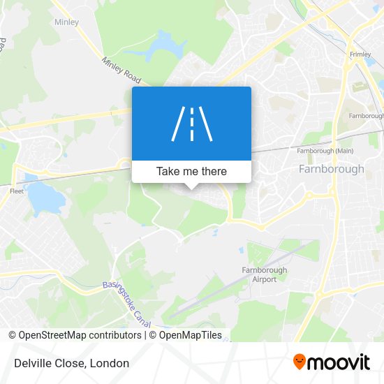 Delville Close map