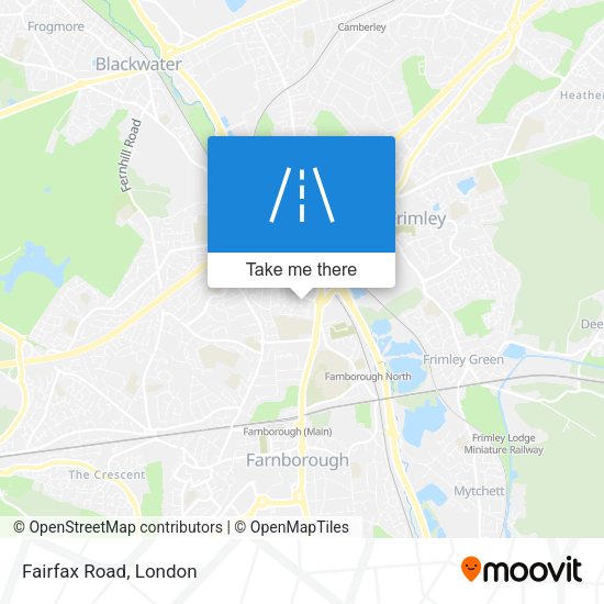 Fairfax Road map