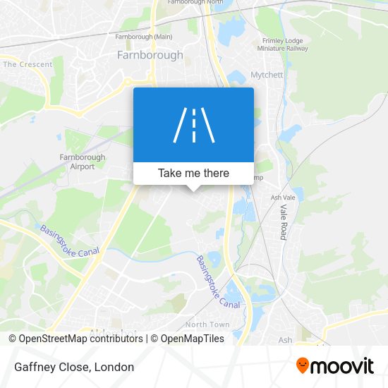 Gaffney Close map