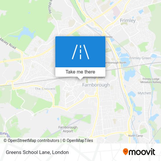 Greens School Lane map