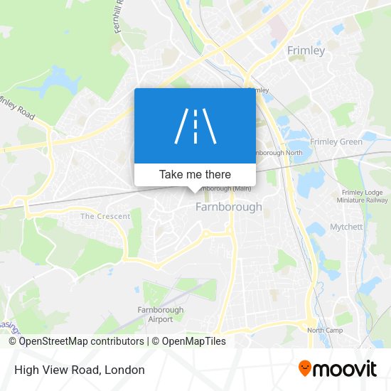 High View Road map