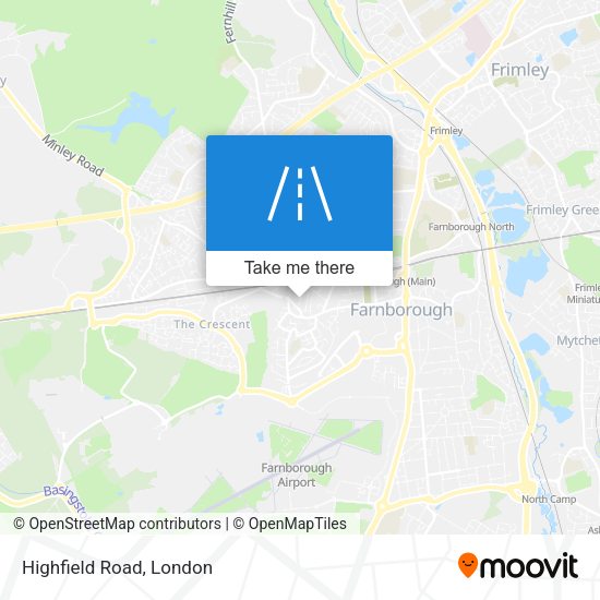 Highfield Road map
