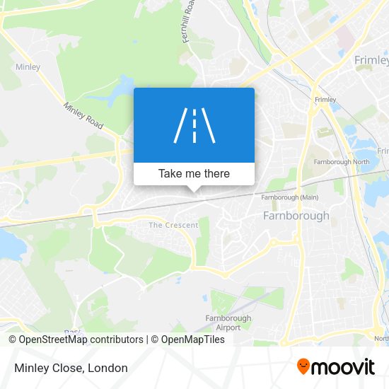 Minley Close map