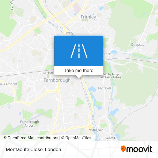 Montacute Close map