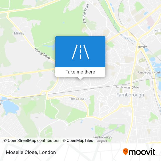 Moselle Close map
