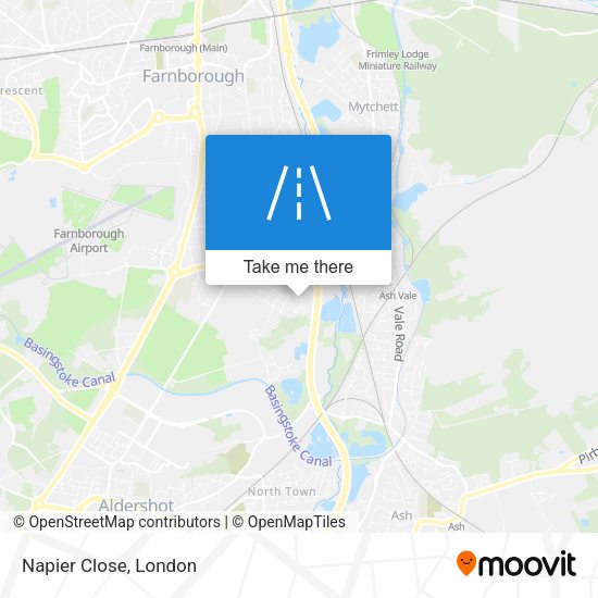 Napier Close map