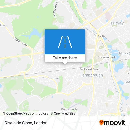 Riverside Close map