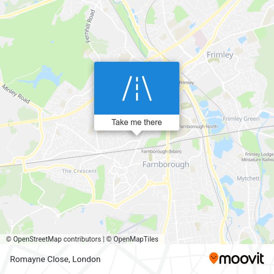 Romayne Close map