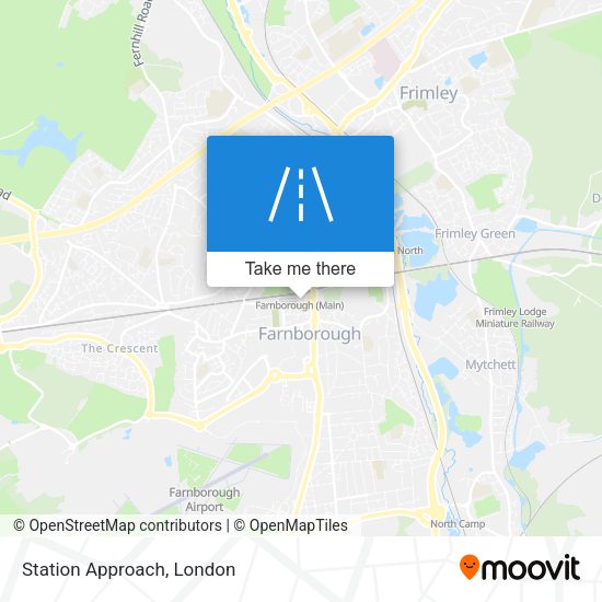 Station Approach map