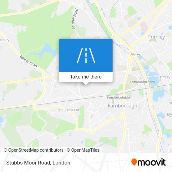 Stubbs Moor Road map