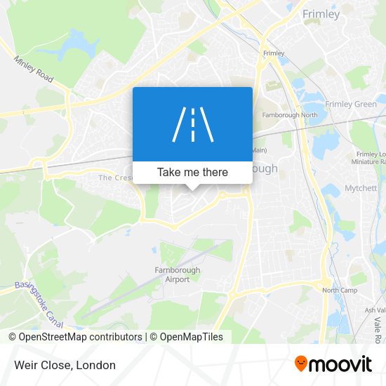 Weir Close map