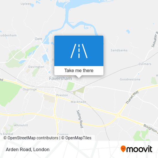 Arden Road map