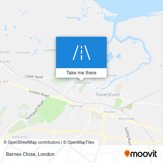 Barnes Close map