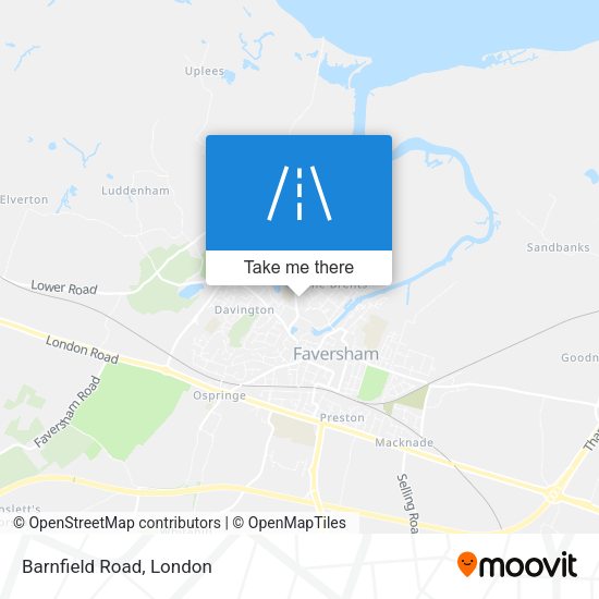Barnfield Road map