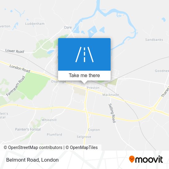 Belmont Road map