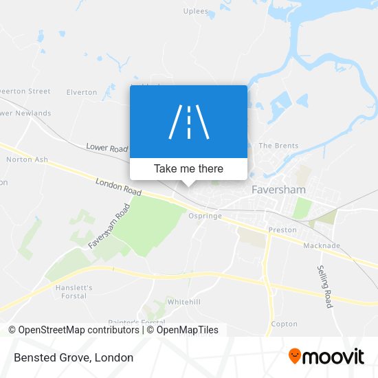 Bensted Grove map